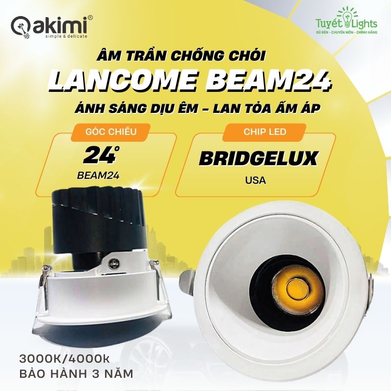 Âm Trần Chống Chói 7W Akimi Lancome BEAM24°